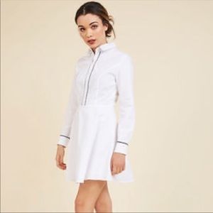 White Button Up dress